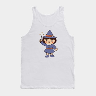 Kawaii Cute Cartoon Witch Kid Tank Top